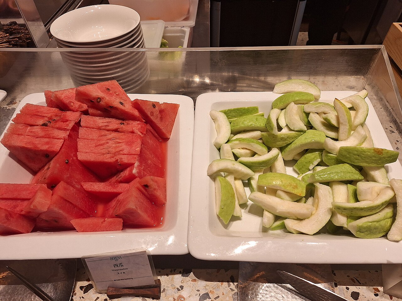 Watermelon and guava Hotel Nikko breakfast buffet Kaohsiung May 2026