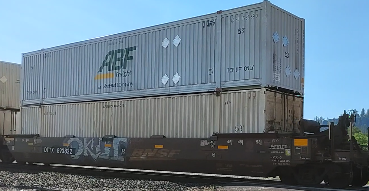Freight Train Cars and Containers - Spokane