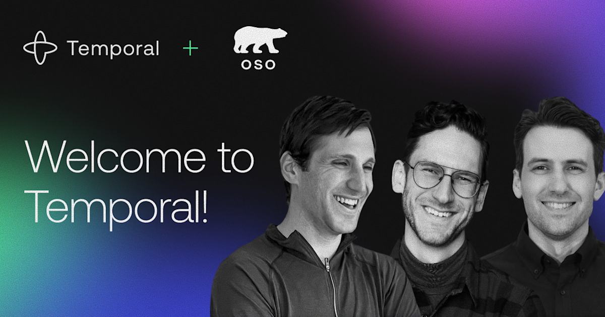 Temporal and Oso announcement image